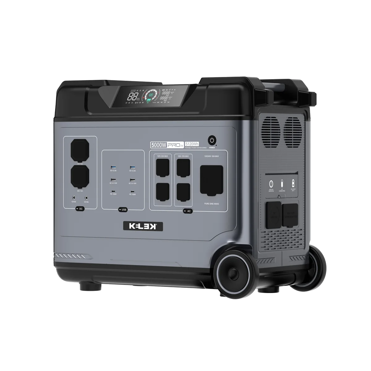 PowerNest BP5000 ProMax vista 3/4 con ventilación